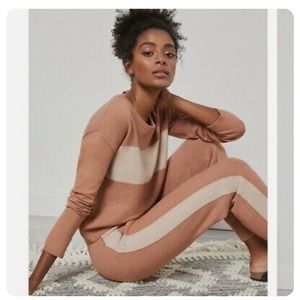 Anthropologie Saturday/Sunday Knit Lounge Sweater Peach Size Medium